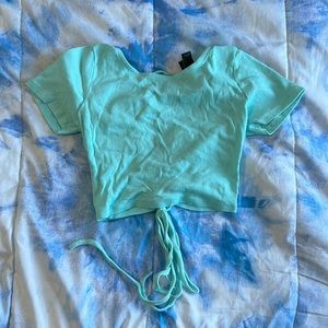 XS Wild Fable Tie Back Crop Top